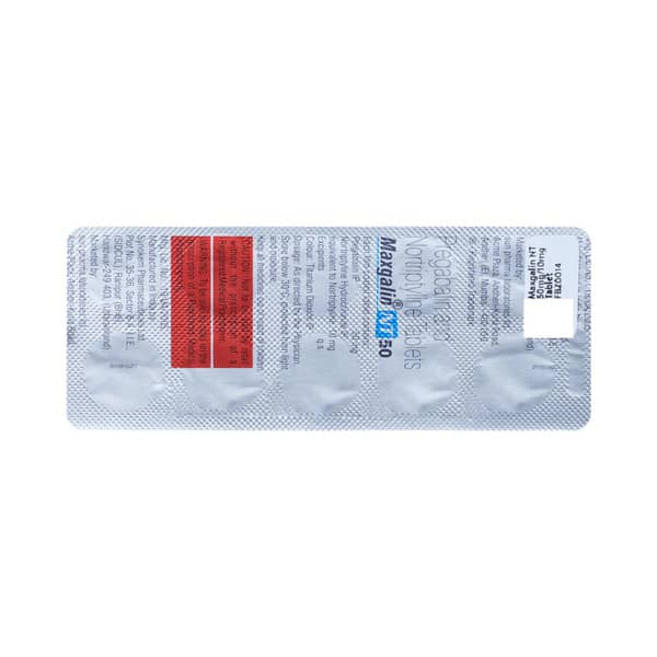 Maxgalin Nt 50mg Strip Of 10 Tablets