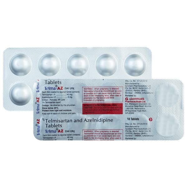 Telma Az 8/40mg Strip Of 10 Tablets