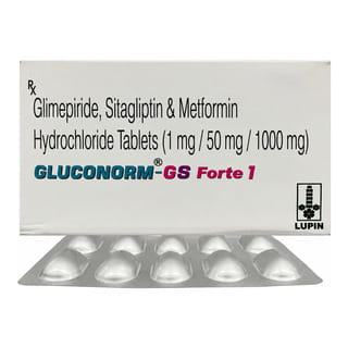 Gluconorm Gs Forte 1Mg Strip Of 10 Tablets