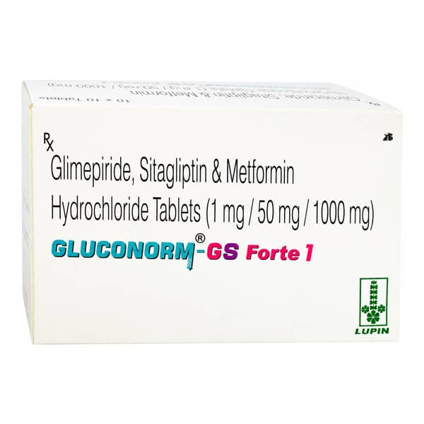 Gluconorm Gs Forte 1Mg Strip Of 10 Tablets