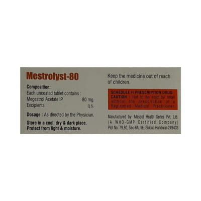 Mestrolyst 80mg Strip Of 10 Tablets
