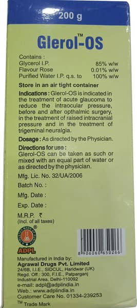 Glerol Os Liquid 200 G