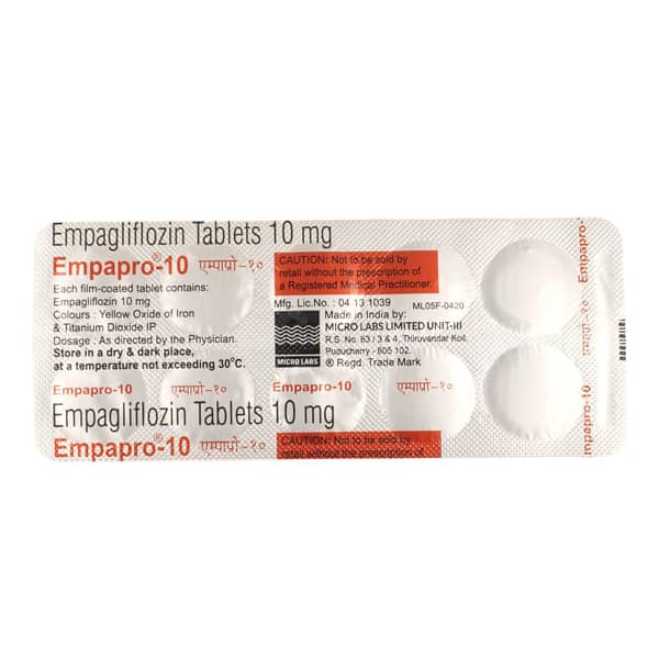 Empapro 10mg Strip Of 10 Tablets