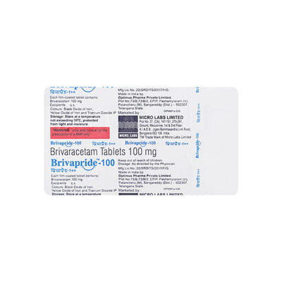 Brivapride 100mg Strip Of 10 Tablets
