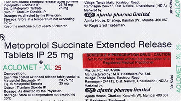 Aclomet Xl 25mg Strip Of 10 Tablets