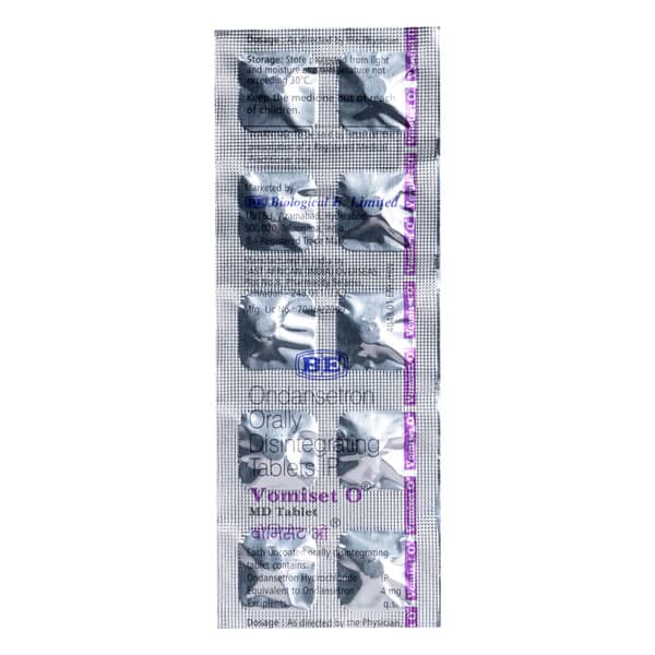 Vomiset O 4mg Md Strip Of 10 Tablets