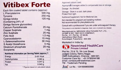 Vitibex Forte Strip Of 10 Tablets