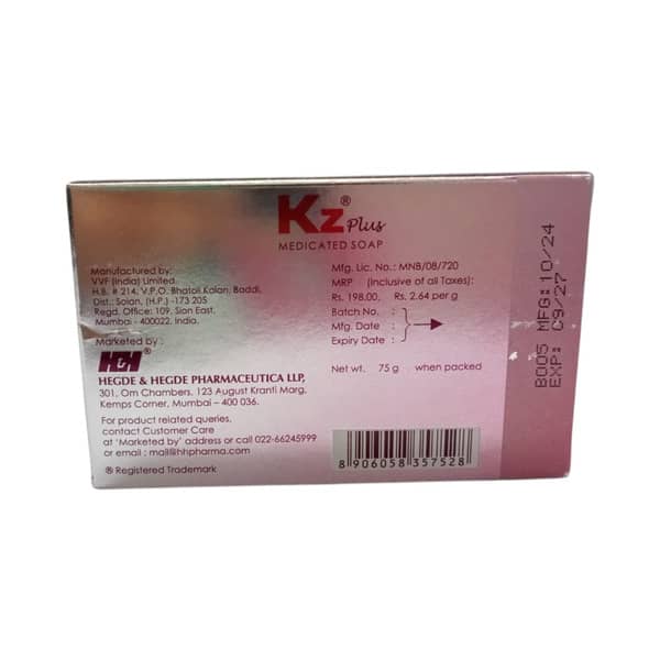 Kz Plus Medicated Box Of 75gm Soap