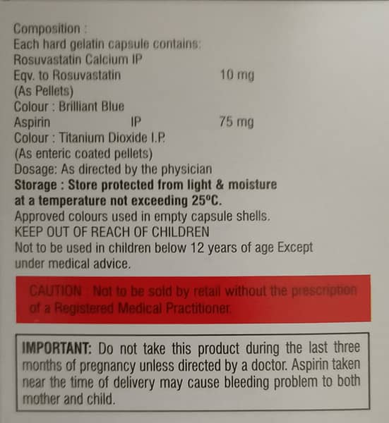 Crevast A 10/75Mg Strip Of 10 Capsules