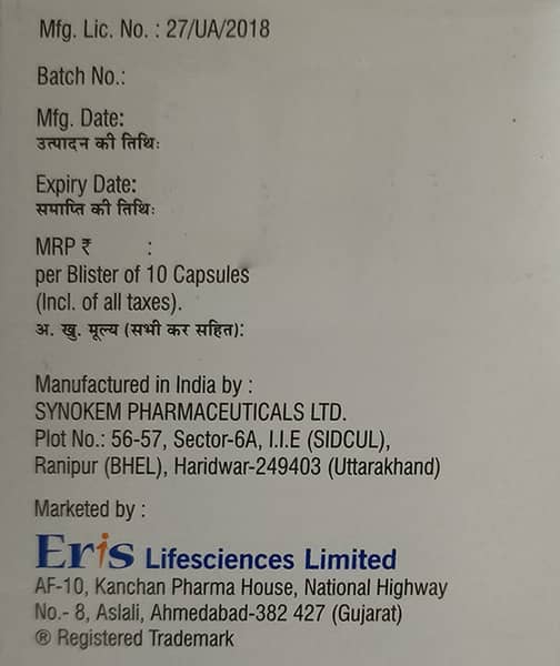 Crevast A 10/75Mg Strip Of 10 Capsules