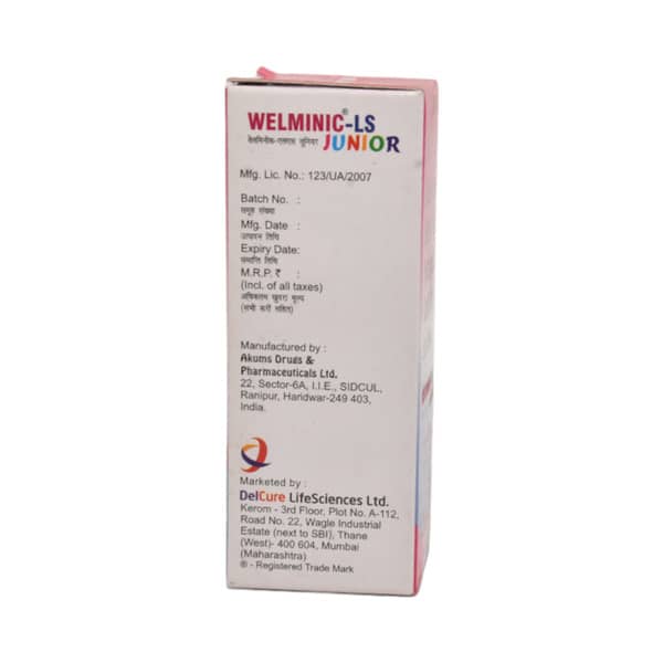 Welminic Ls Junior Bottle Of 60ml Expectorant