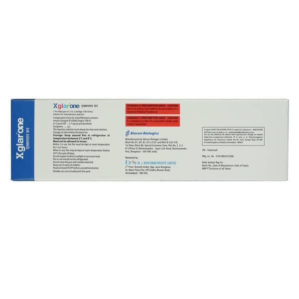Xglar One 100Iu Pre Filled Pen Of 3Ml Solution For Injection