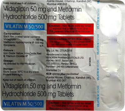 Vilatin 50mg Strip Of 15 Tablets
