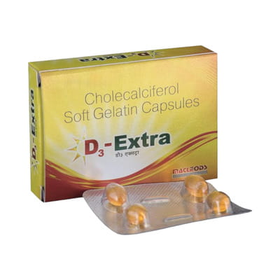 D3 Extra 60k Strip Of 8 Softgel Capsules