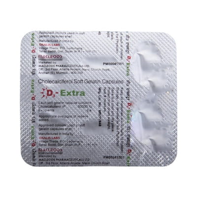 D3 Extra 60k Strip Of 8 Softgel Capsules