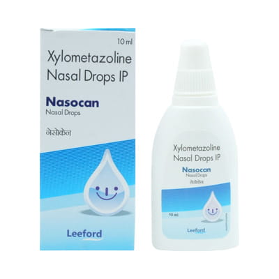 Nasocan 0.1% Bottle Of 10ml Nasal Drops
