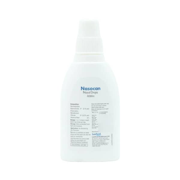 Nasocan Adult 0.1% Bottle Of 10ml Nasal Drops