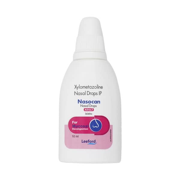 Nasocan Adult 0.1% Bottle Of 10Ml Nasal Drops