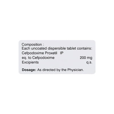 Cefredrox Dt 200 Strip Of 10 Tablets
