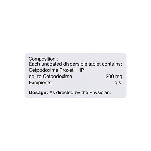 Cefredrox Dt 200 Strip Of 10 Tablets