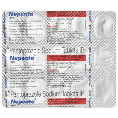 Nupenta 40mg Strip Of 15 Tablets