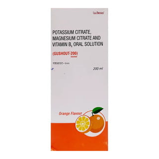 Gushout 200 Orange Flavour Bottle Of 200Ml Oral Solution