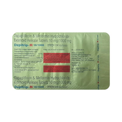 Depitrip M 10/1000mg Strip Of 10 Tablets