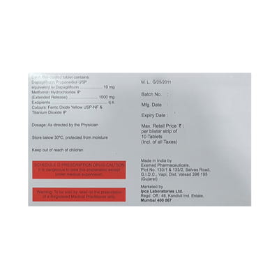 Depitrip M 10/1000mg Strip Of 10 Tablets