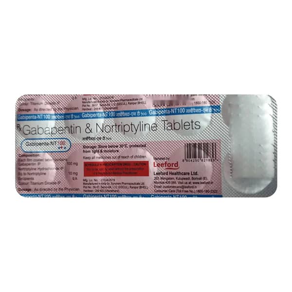 Gabipenta Nt 100Mg Strip Of 10 Tablets
