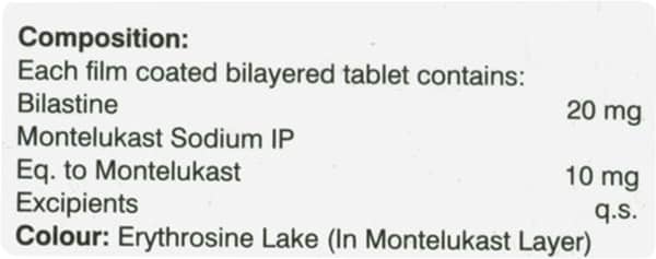 बिलैफोर्ड एम की स्ट्रिप 10 टैबलेट्स