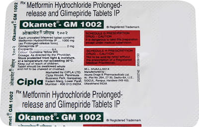 Okamet Gm 1002mg Strip Of 10 Tablets
