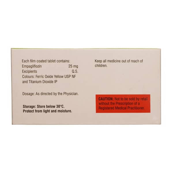 Empabite 25Mg Strip Of 10 Tablets