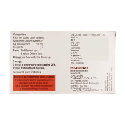 Orpenem 200mg Strip Of 10 Tablets