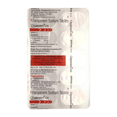 Orpenem 200mg Strip Of 10 Tablets
