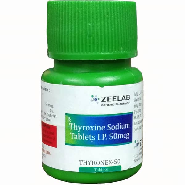 Thyronex 50Mcg Bottle Of 100 Tablets
