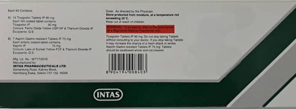 Ticastro As Strip Of 21 Tablet Combikit