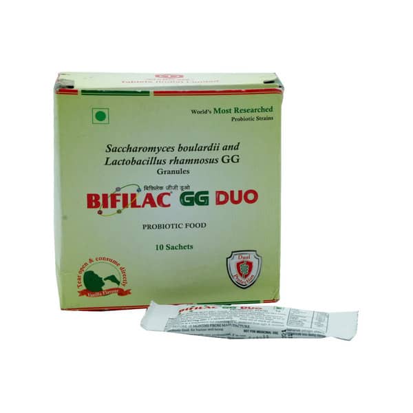 Bifilac Gg Duo Vanilla Flavour Sachet Of 1gm Granules