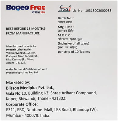 Boneo Frac Strip Of 10 Tablets