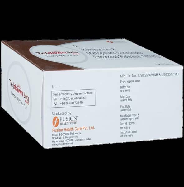 Teldawn Beta 40/50Mg Strip Of 10 Tablets