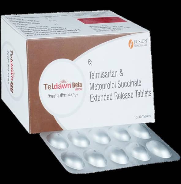 Teldawn Beta 40/50Mg Strip Of 10 Tablets