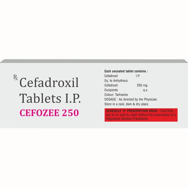 Cefozee 250mg Strip Of 10 Tablets