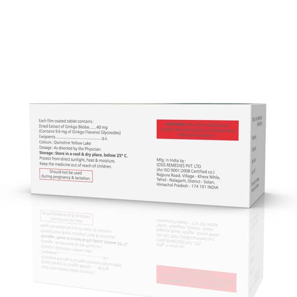 Ginkotag 40mg Strip Of 10 Tablets