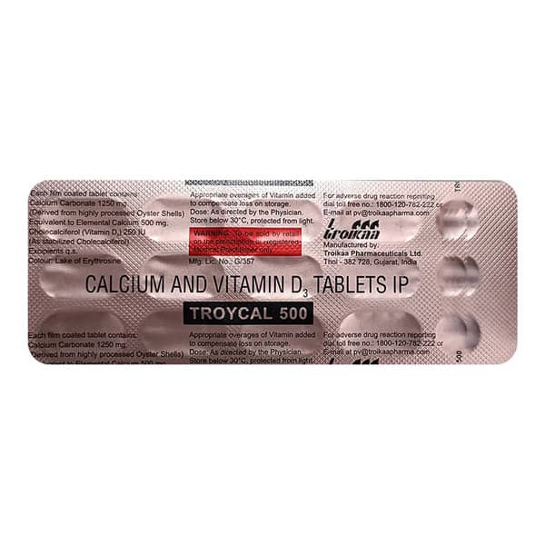 Troycal 500Mg Strip Of 15 Tablets