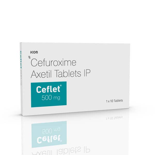 Ceflet 500Mg Strip Of 10 Tablets