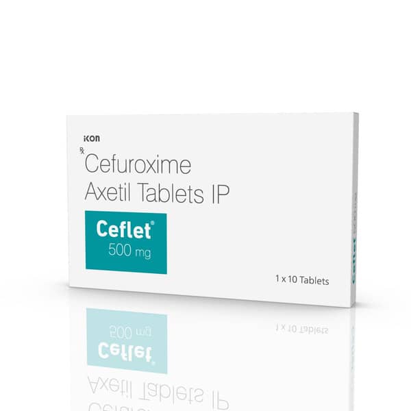 Ceflet 500Mg Strip Of 10 Tablets