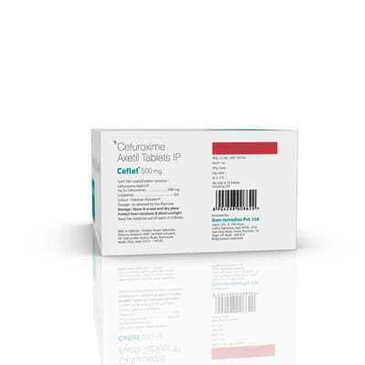 Ceflet 500mg Strip Of 10 Tablets