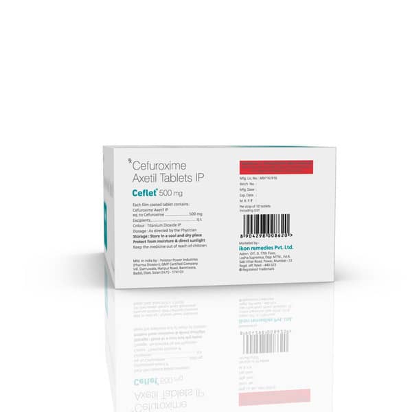 Ceflet 500Mg Strip Of 10 Tablets