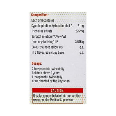 Cyaptin With Calcium Bottle Of 200ml Syrup