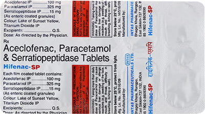 Hifenac Sp Strip Of 10 Tablets