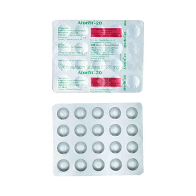 Atorfit 20mg Strip Of 20 Tablets